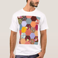 Design de Coloração das Flores de Hexágono Colorid