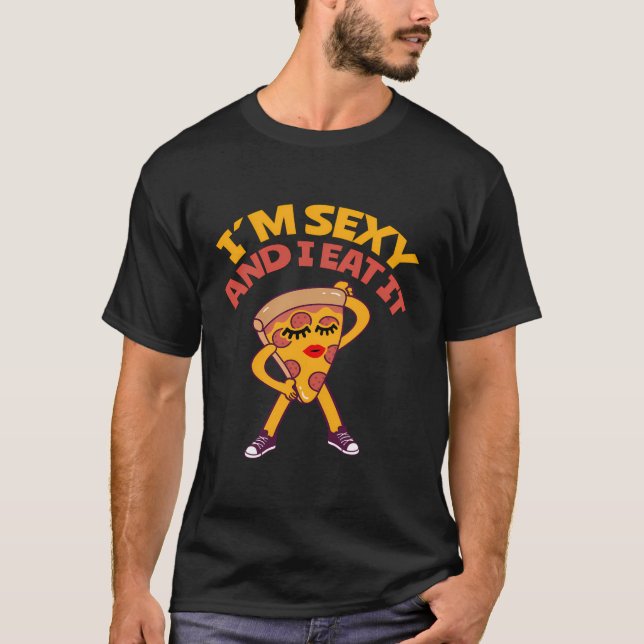 Camiseta Design De Comida Italiano Para Um Pizza Lover (Frente)