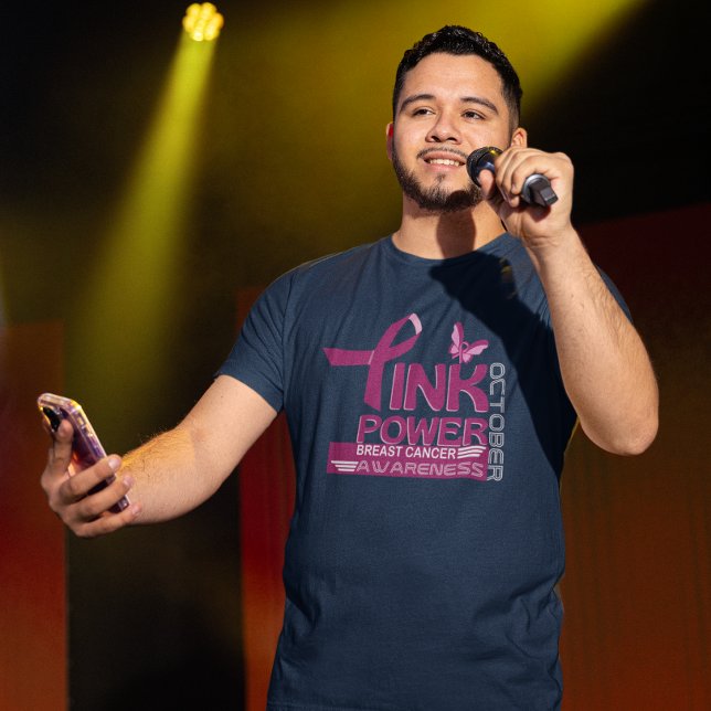 Camiseta Design de Consciência do Cancer de Power-Breast ro (Criador carregado)