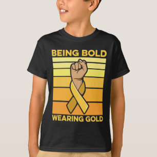 Camiseta Design de Consciência do Cancer para a Infância pa