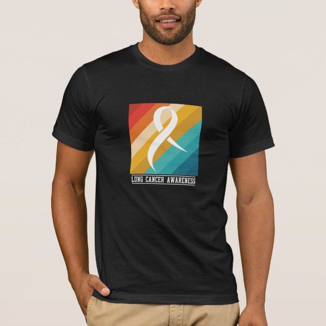 Camiseta Design de Consciência do Cancer pulmonar (Frente)