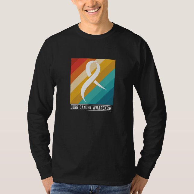 Camiseta Design de Consciência do Cancer pulmonar (Frente)