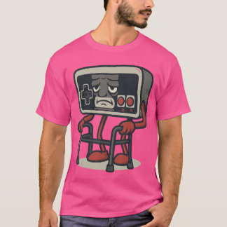 Camiseta Design de Controle de Jogo Retro Divertido para Ga