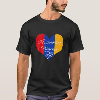 Camiseta Design de Coração da Princesa Armena
