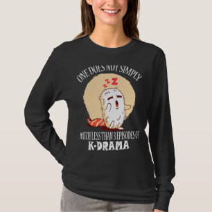 Camiseta Design de Coração de Dedo do Drama Coreano Kdrama