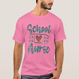 Camiseta Design De Coração De Leopardo Bonito Para A Vida E