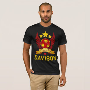 Camiseta Design de Cores de Futebol Dourado Vermelho