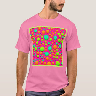 Camiseta Design de Cores Vibrantes em Bolhas
