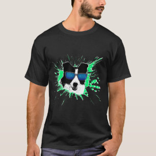 Camiseta Design de Corgi Cachorro Corgi Splash