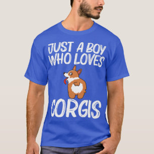Camiseta Design De Corgi Engraçado Para Meninos Crianças Ca