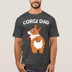Camiseta Design De Corgi Engraçado Para O Pai Padre Pet Dog