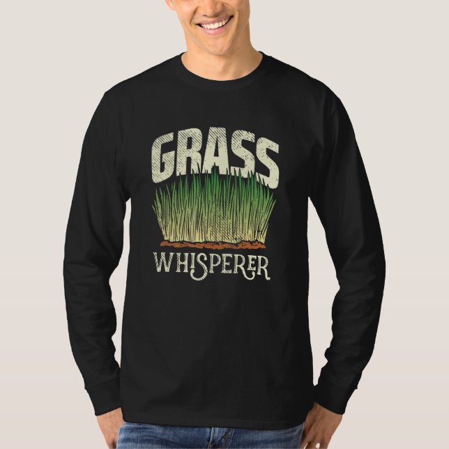 Camiseta Design De Corte Para Paisagistas - Grass Wh (Frente)