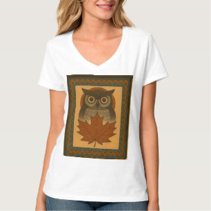 Camiseta Design de Coruja Mágica com Olho Abençoado