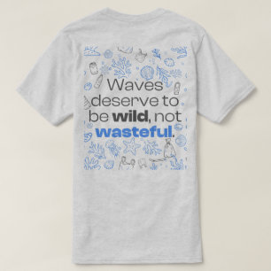 Camiseta Design de Cotação Oceânica e Arte Marinha