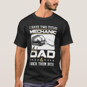 Camiseta Design de Cotação T Mecânica Do pai Para Homens