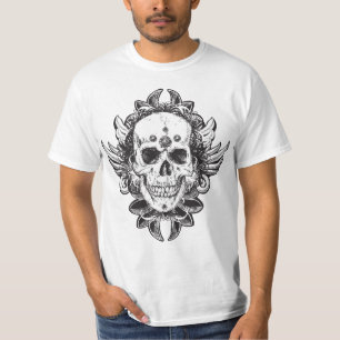 Camiseta Design de crânio
