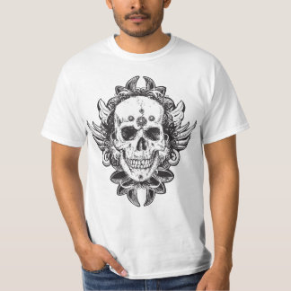 Camiseta Design de crânio
