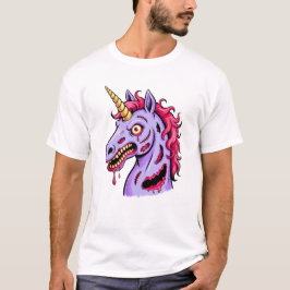 Camiseta Design de Criatura de Fantasia de Horror de Unicór