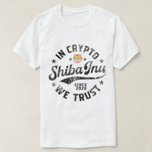 Camiseta Design de Criptomoeda Shiba Inu Vintage