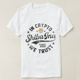 Camiseta Design de Criptomoeda Shiba Inu Vintage