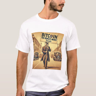 Camiseta Design de Cryptocurrency do Bitrate Vintage