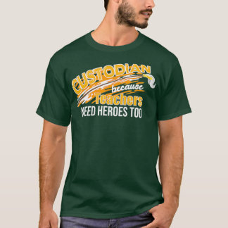 Camiseta Design de custodiante para limpeza perfeita do mon
