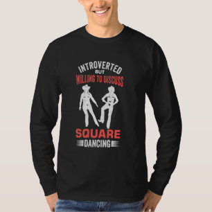 Camiseta Design de dança ao quadrado ocidental para um danç