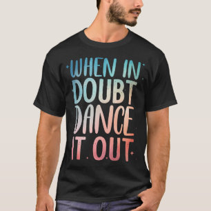 Camiseta Design de Dança Fofo Para Meninas Mulheres Recital