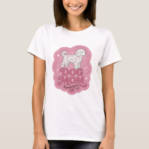 Camiseta Design de declaração de MÃE DE CACHORRO Rosa Snapp