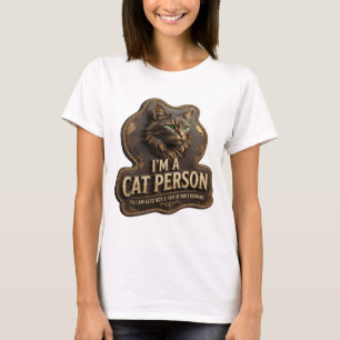 Camiseta Design de declaração de ouro limpo EU SOU UMA PESS
