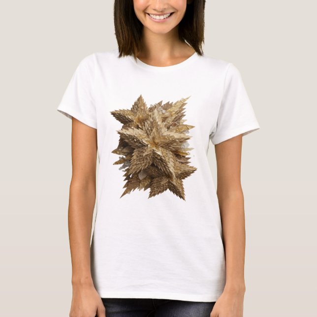 Camiseta Design de declaração Estrela Dourada Prata Engraça (Frente)