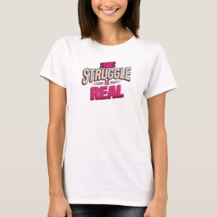 Camiseta Design de declaração Vermelho na Moda A LUTA É REA