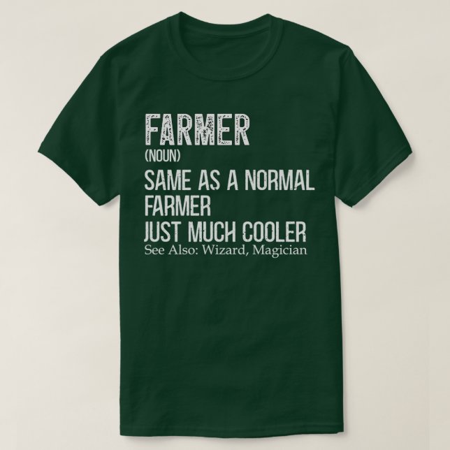 Camiseta Design de definição de agricultor para a agricultu (Frente do Design)