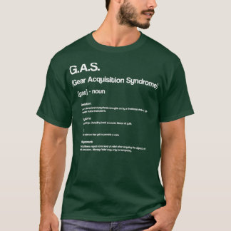 Camiseta Design de Definição de GAS Engraçado para Atores d