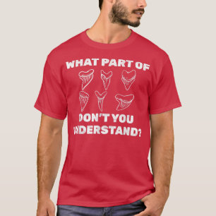 Camiseta Design de dentes de tubarão engraçados para dentes