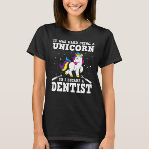 Camiseta Design de Dentistas Superiores Roupa do Unicorn