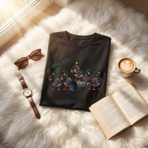 Camiseta Design de Desenho Animado da Gangue do Pato Divert