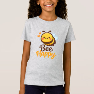 Camiseta Design de desenho animado de abelha fofa Kawaii Fe