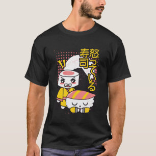Camiseta Design de desenho animado de lutadores de karatê d