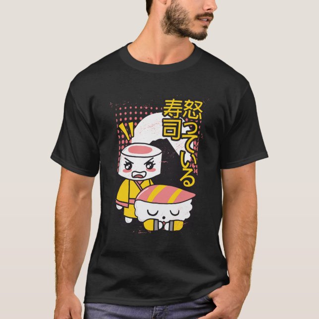 Camiseta Design de desenho animado de lutadores de karatê d (Frente)