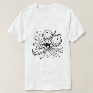 Camiseta Design de desenho animado único para amantes de pe