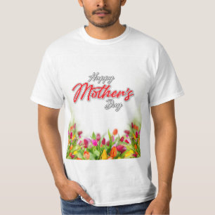Camiseta Design de Dia das Mães Coloridas Elelgant
