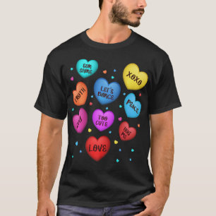 Camiseta Design de dia de os namorados de Doces do Coração 