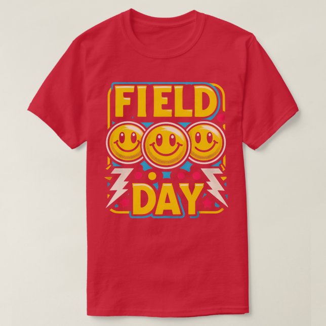 Camiseta Design de Dia de Retro Hippie para Crianças Profes (Frente do Design)