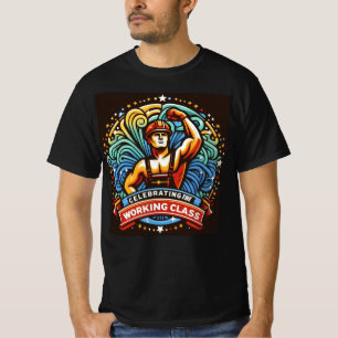 Camiseta Design de Dia do Trabalho Honrando Heróis da Class