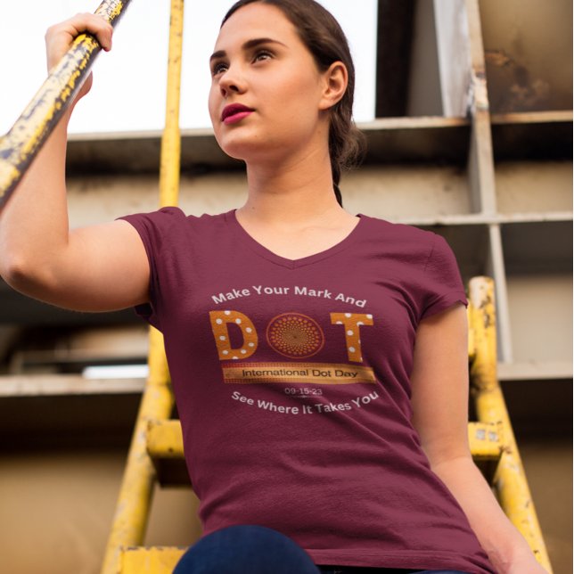 Camiseta Design de Dia Internacional do Ponto (Criador carregado)