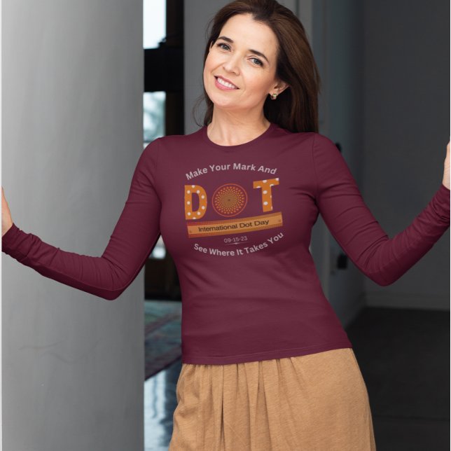 Camiseta Design de Dia Internacional do Ponto (Criador carregado)