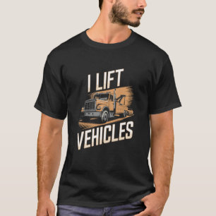Camiseta Design de direção de caminhão de reboque de carro