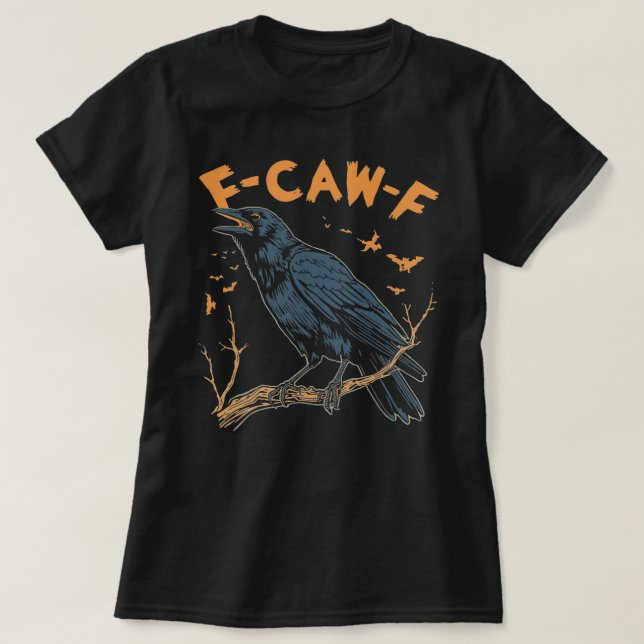 Camiseta Design de Diversão de Halloween da Ilustração de C (Frente do Design)