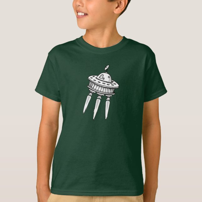 Camiseta Design de Diversão de Portas de Embarcação Espacia (Frente)